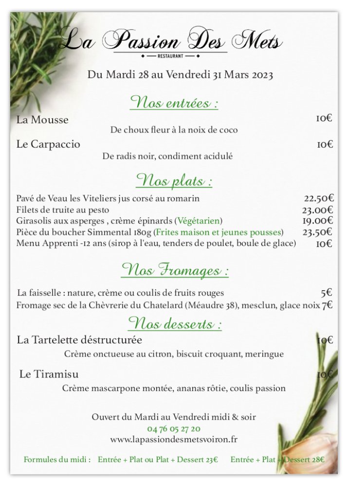 menu 13